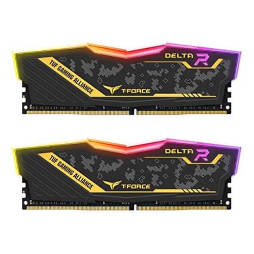TeamGroup T-Force Delta TUF Gaming RGB 32GB (16GBx2) DDR4 3200MHz Desktop RAM (Black)